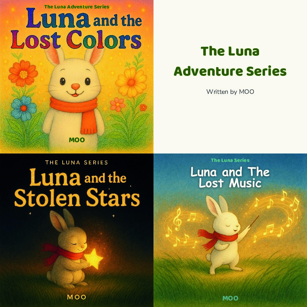 The Luna Series Collection – 3 Children’s Books for Ages 3–7 | Bedtime Stories & Gift Set for Kids | 3 Free Printable Coloring Books