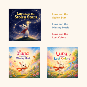 The Luna Series Collection – 3 Children’s Books for Ages 3–7 | Bedtime Stories & Gift Set for Kids | 3 Free Printable Coloring Books