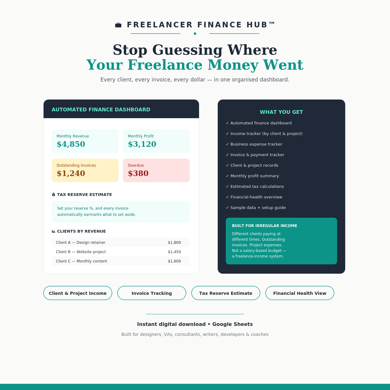 Freelancer Finance Hub cover